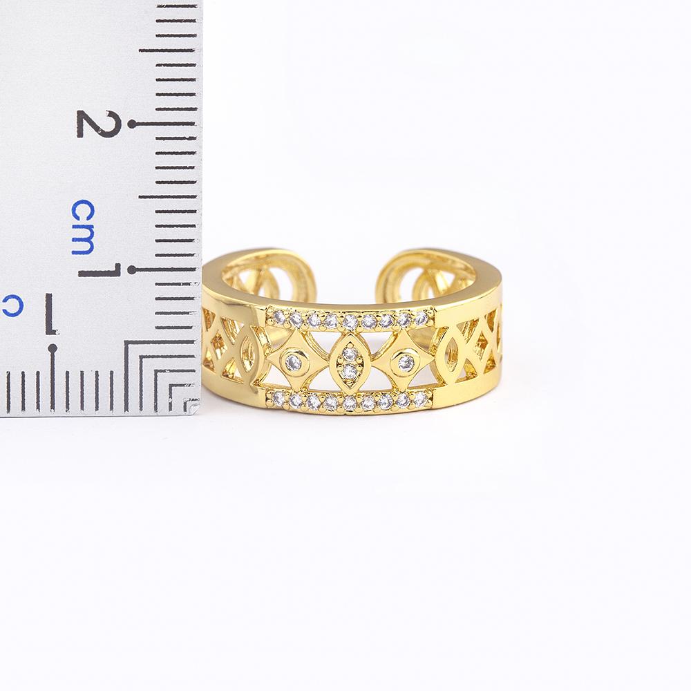 Nidin Delicate Zircon Free Size Adjustable Rings Female for Women Korean Fashion Accessories Girl's Luxury Lucky Jewelry Gift