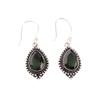 Green Tourmaline Gemstone 925 Sterling Silver Handmade  Jewelry Earrings 1.6" EE-164-8