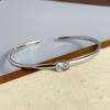 Xiaomi 100% Solid 925 Sterling Silver Retro Bracelet for Women Geometric Vintage Gold Zircon Narrow Simple Bracelet Birthday Gift