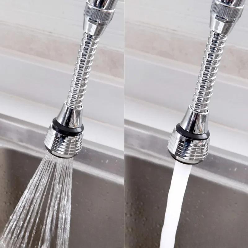 Dual Mode Adjustable For Kitchen 360 Degree Rotation Water Tap Nozzle Extended Extension Water Saving Bubbler Shower Diffuser