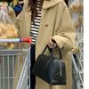 Spring Autumn Women Loose Fit Lined Outerwear Female Hooded Windbreaker Jacket Ladies Long Sleeves Trench Coat