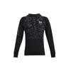 Under Armour Script Sweatshirts Men's Black Hooded Thickened Regular Unisex 1366308-001