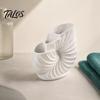 Conch Toothbrush Holder 3D Printed Holder, Sea Snail Decorative Organizer Stand, Desktop Storage Rack with 3 Compartments Shape Pen Cup