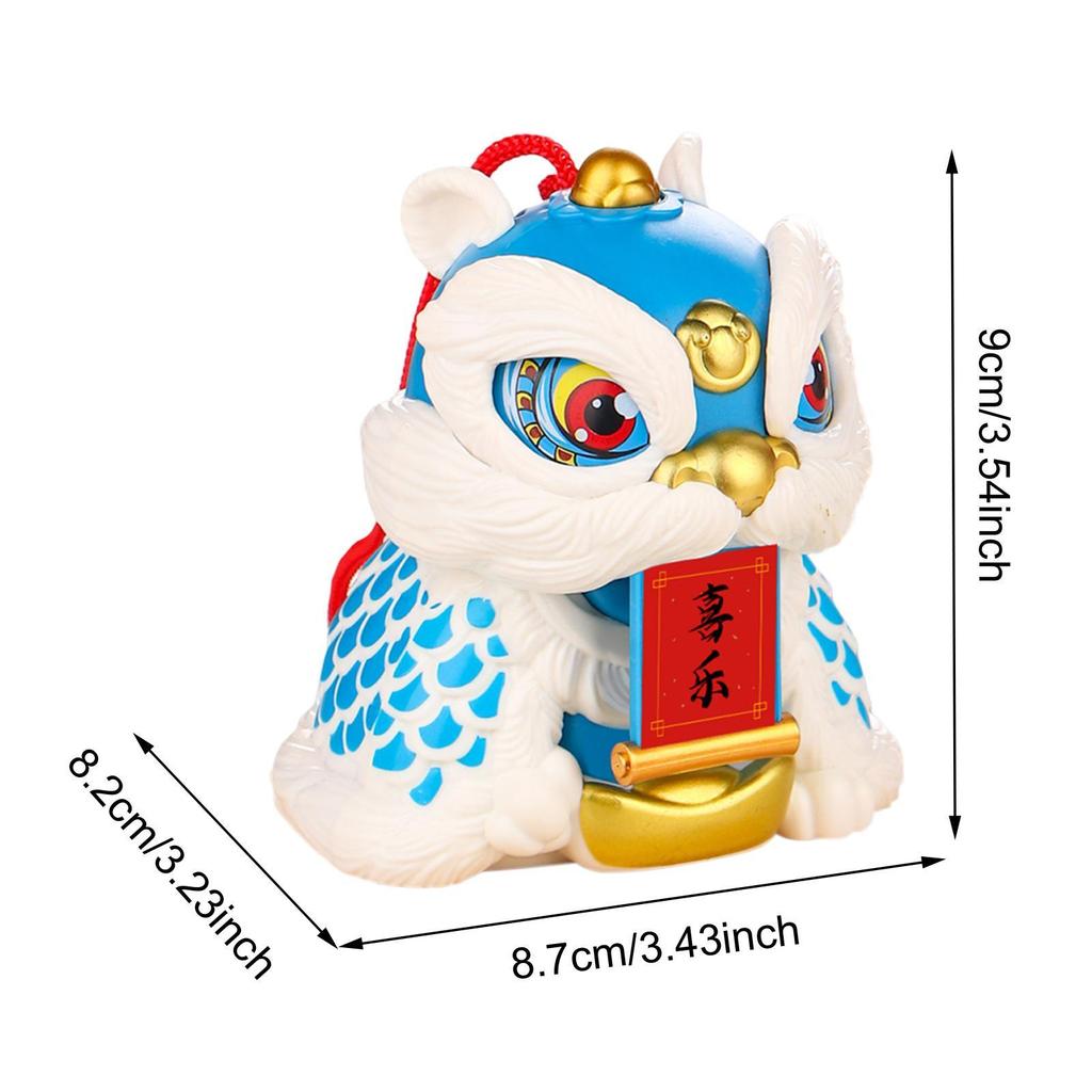 Aufweckender Löwenstatuen-Schmuck Chinesisches Neujahrs-Dekoration Mehrzweck mit Aufkleber