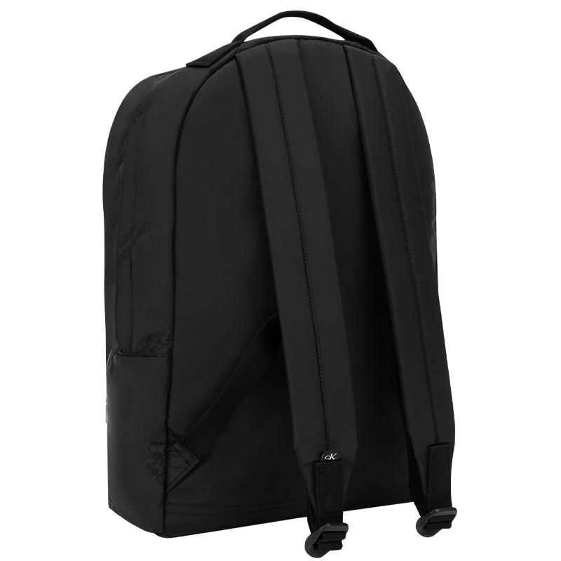 Calvin Klein Fashion Embroidered Multi-Capacity Thickened College Style Fabric Backpack Men Backpacks Space-Black HH3808-001