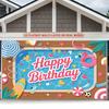 Party Backdrop Happy Birthday Birthday Photo Booth Background Front Door Decor