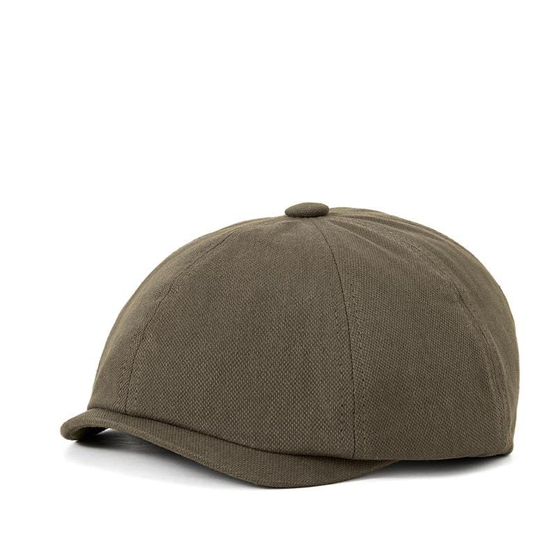 

Spring And Summer Cotton Duck Tongue Beret Men S Forward Hat Middle-Aged And Elderly Sunshade Breathable British Retro Painter Hat M（56-58cm）