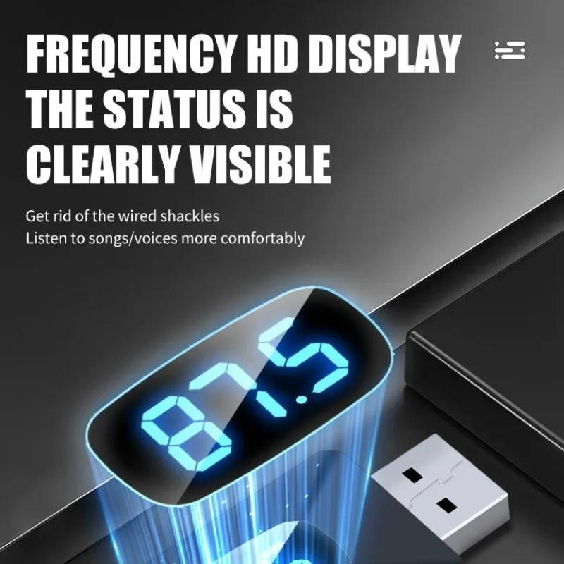 Bluetooth5.4 Transmitter Receiver Stereo AUX 3.5mm RCA FM TF Card USB Wireless Audio Adapter Remote Control For TV PC Car