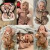 19 tum Redan målad Färdig Reborn Baby Doll Levi Awake Newborn Baby Storlek 3D Hud Synliga ådror Samlarkonstdocka