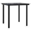 VidaXL Ensemble à Manger de Jardin avec Coussins 3 pcs, Table et Chaises avec Dossier Réglable, Meubles d'Extérieur Patio 3212320