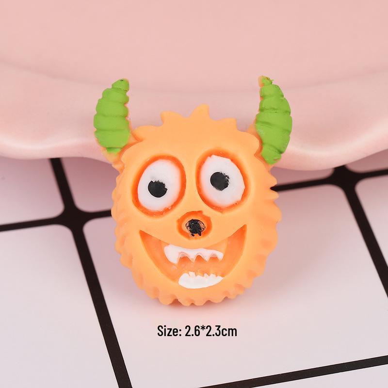 Handmade Cartoon Monster Resin Phone Case, Hair Clip & Hair Tie Accessories