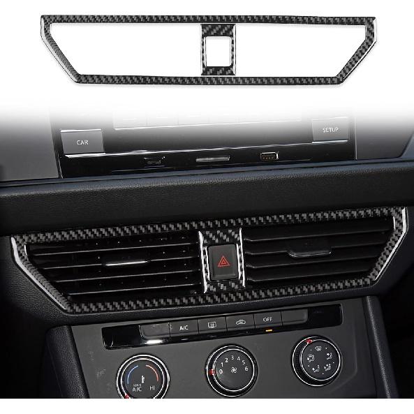 Durable Carbon Fiber Compatible with Volkswagen VW Jetta A7 2019-2025 2020 2021 2022 2023 2024 Accessories Car Gear Shift Control Anti-Scratch Panel