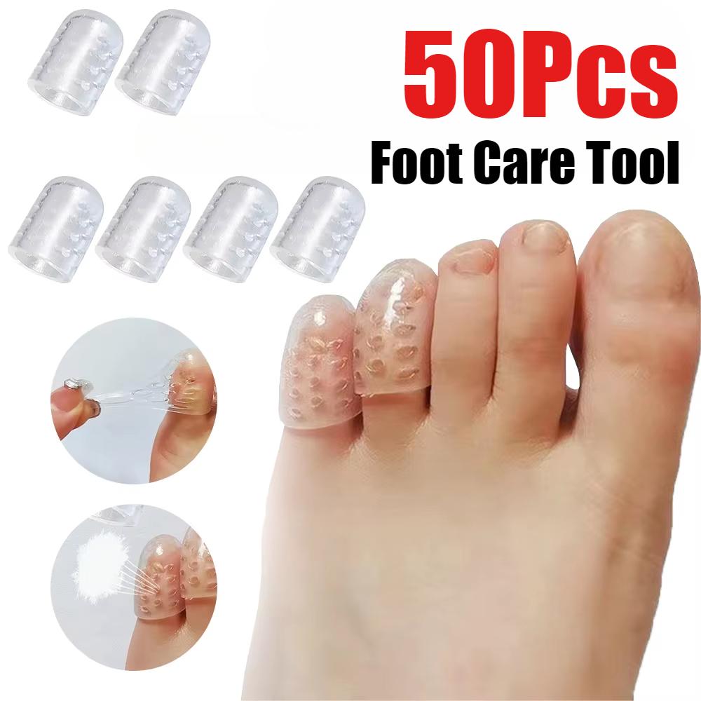 Elastizität Silikon Zehenkappen Anti-Reibung Atmungsaktiver Zehenschützer Verhindert Blasen Fingerschutz Zehenschlauchschützer Fußpflege