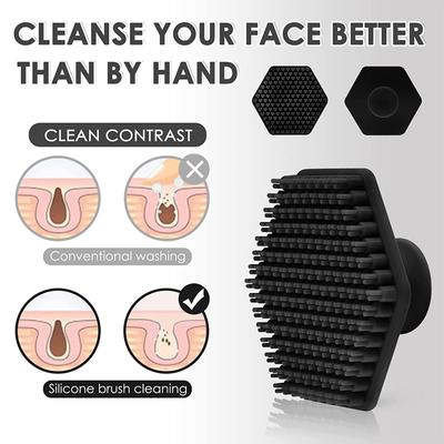 Waterproof Silicone Cleanser Brush, Bath Brush, Manual Cleansing Skincare Facial Brush, Men's Silicone Face Brush