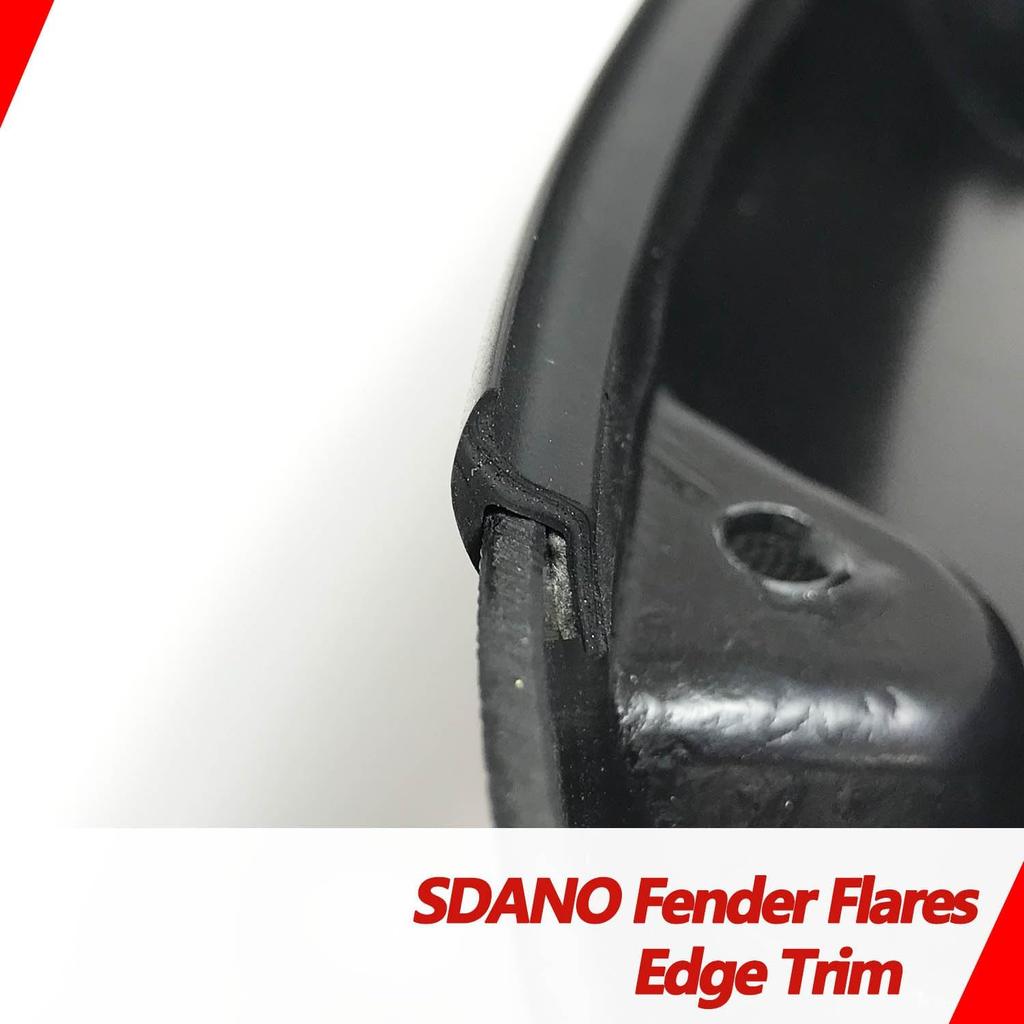 Fender Flares Edge Trim, Fender Flare Rubber Seal For Car And Truck Wheel Wells, Rubber Gasket For Fender Flares Universal, Bonds W/Automotive-Grade