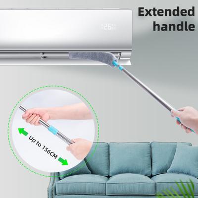 Yousheng Bendable Duster Lightweight Retractable Microfiber Brush Long-Handled Crack Dust Cleaning Tool Hard-to-reach Areas Cleaner