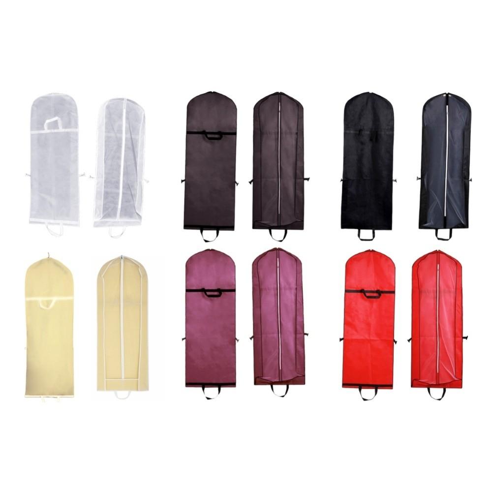 Zipper Formal Dress Dust Cover Hanging Design Foldable Clothes Storage Bag  Jacket