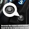 Car Engine Start Stop Button Cover Kit Sticker for Ford Explorer Hybrid Black