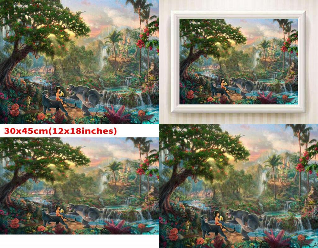 Beautiful Mermaid Princess Wall Decor For Living Room Cartoon/anime Style Colorful Cartoon Pattern Framed Spray Painted