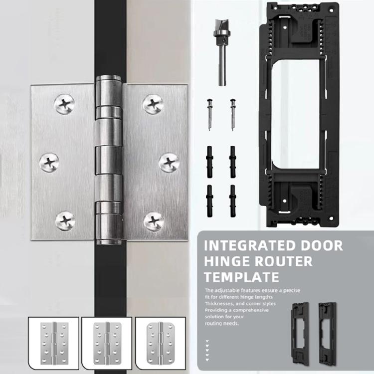 Comprehensive Door Hinge Mortiser Door Hinge Jig For Efficient Installation, Includes Router Bit And Guide Pins
