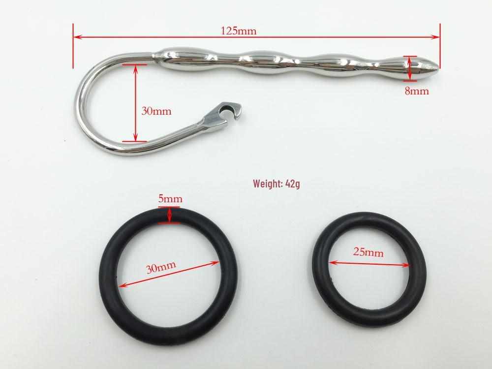 Men's Metal Urethral Glans Insert Dilator - Erotic Toy for Outdoor Wear