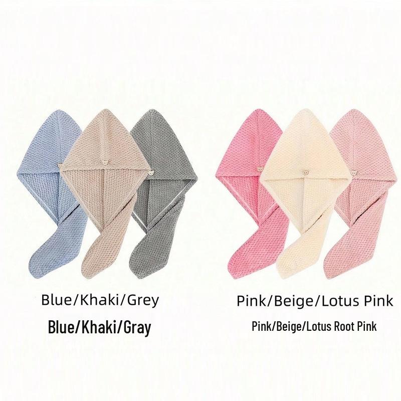 Super absorpční rychleschnoucí ručník na vlasy z korálového fleecu pro ženy