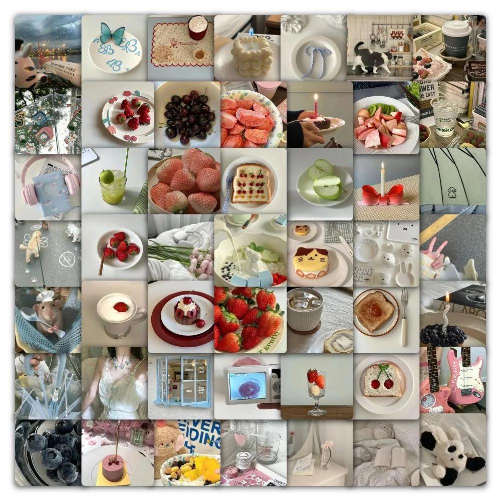 60PS Realistic and Beautiful Life Mall Fresh Graffiti Stickers for Bicycle Hand Account Pencil Case Decals LanLanStickersWorld