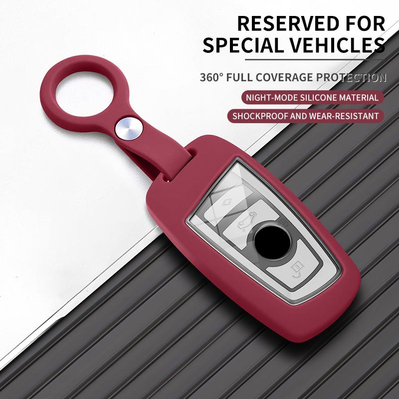 Car Key Case Cover Shell For BMW 1 3 5 7 Series iX1 iX3 i5 X1 X3 X4 X5 F15 X6 X7 F16 F10 F20 F30 F25 M3 M4 G20 G30 G01 Key Shell