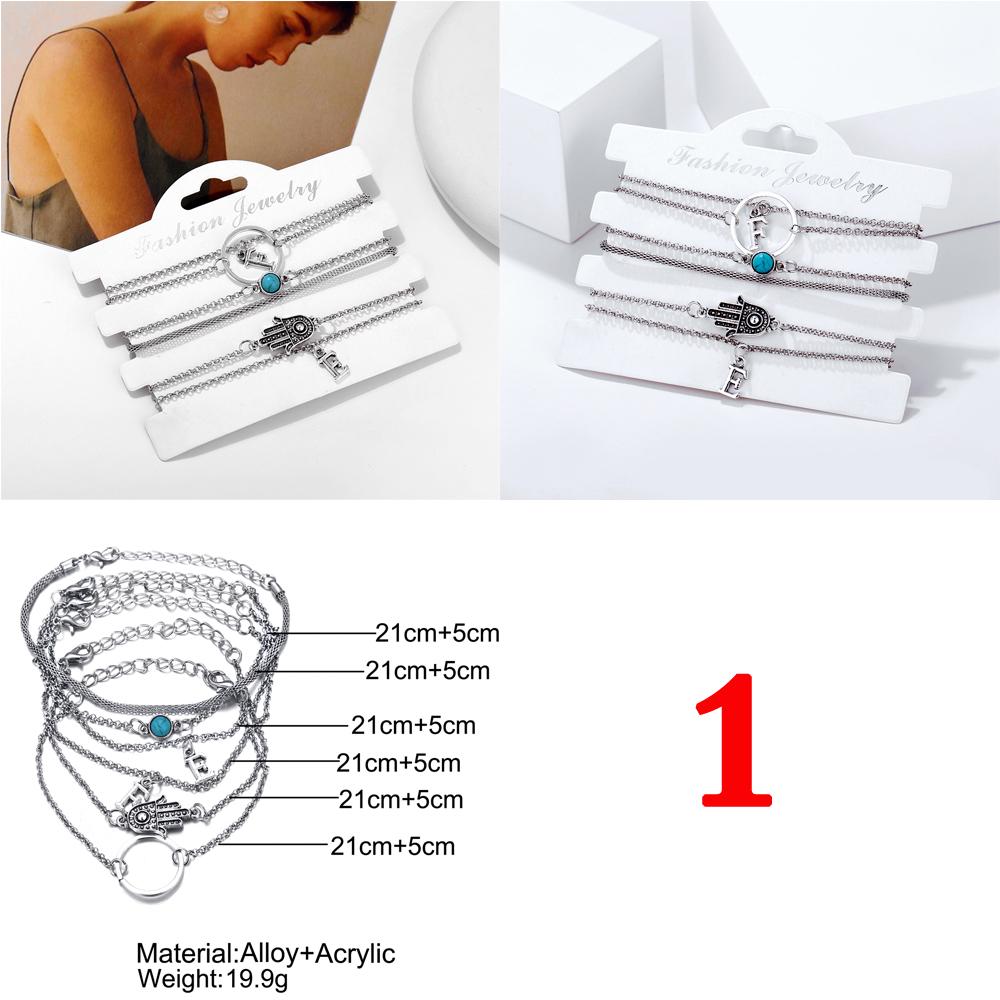 

Модные многослойные браслеты для женщин в стиле Бохо в асортименте 1