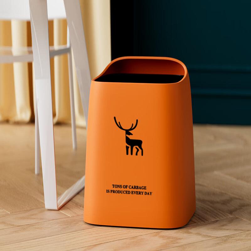 Double Layer Household Trash Bin for Living Room Bedroom Kitchen Bathroom Large Capacity Stylish No Cover