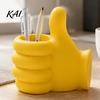 Funny Gesture Pen Stand 3D Printed Thumbs?Up Holder, Shaped Desk Organizer, Creative Novelty Decor for Students Pencil Cup, Cute Desktop Storage