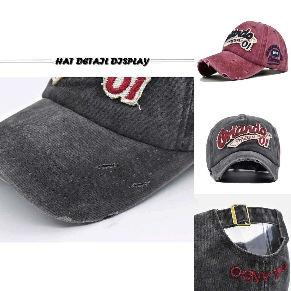 New Arrival Unisex Cotton Baseball Cap With 3d Embroidered Letter Vintage Duck Tongue Hat