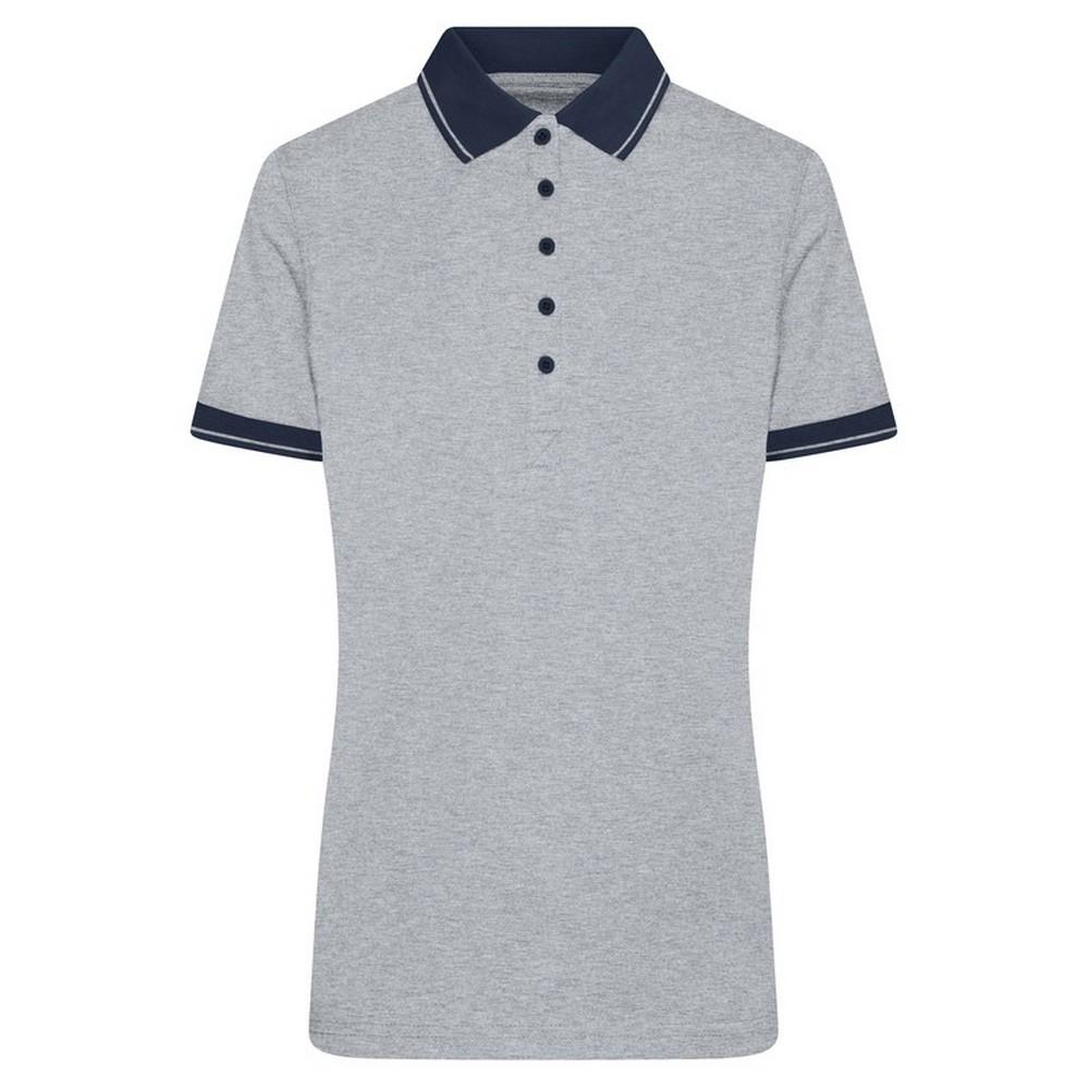 James and Nicholson Womens/Ladies Heather Polo Shirt