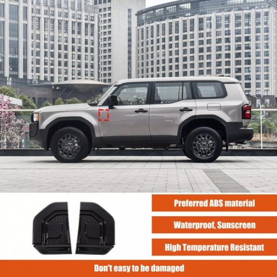 2x Side Fender Vent Cover Trim ABS For Toyota Prado Land Cruiser Lexus GX 2024+