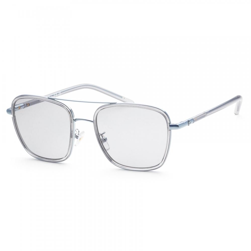 

Tory Burch Women s TY6090-332187-55 Fashion 55mm Light Blue Transp. Sunglasses