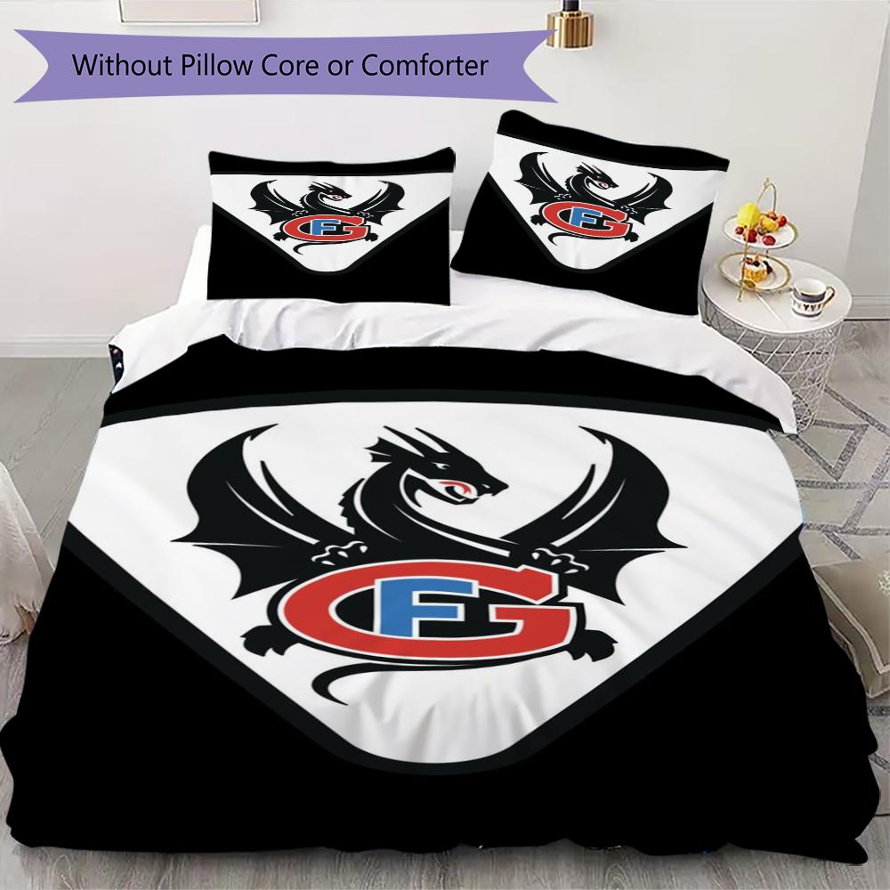 HC Fribourg Gottéron Pattern Bedding,Quilt