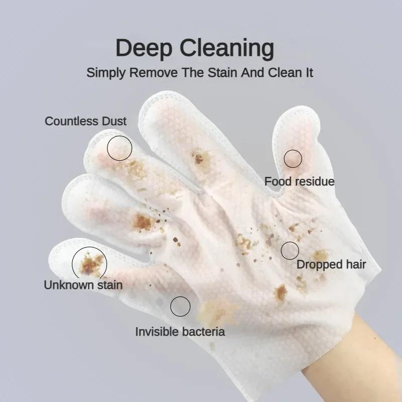 Cat Grooming Supplies 6pcs Pet Disposable Gloves Dog Disposable SPA Massage Gentle Deodorant Deep Cleaning Leave-In Wipes