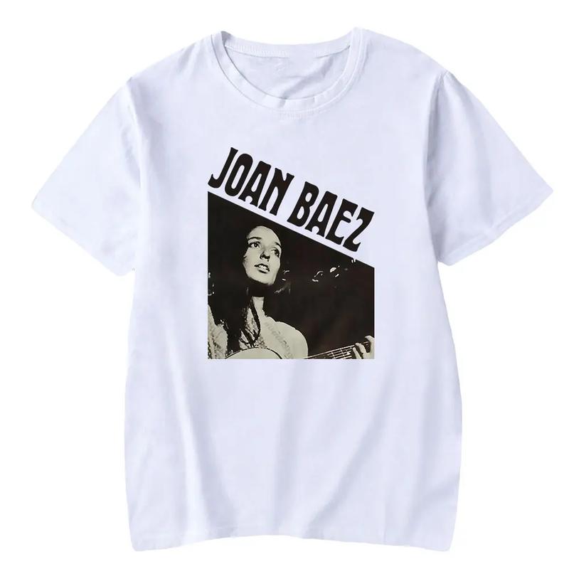 Joan Baez Gift For Fans Cotton White Full Size Unisex T-Shirt