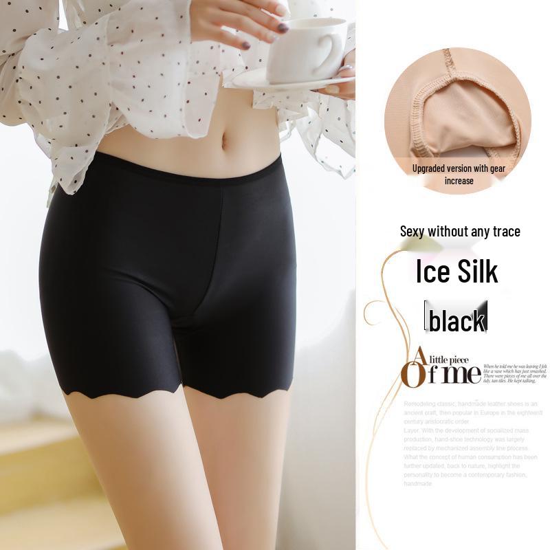 

Women s Seamless Ice Silk Safety Shorts - White, Anti-Exposure, Summer-Thin, Wearable Outside, Available in Large Sizes. M (70-90 jin)