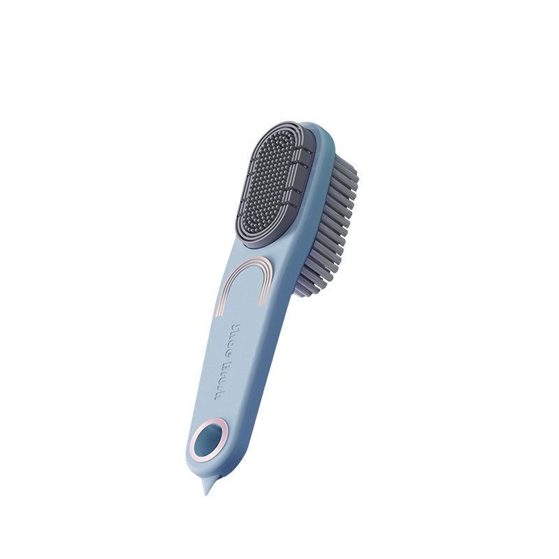 Double-sided Rubber Shoe Brush Soft Bristles Clothes Cleaning Brushes Care Silicone Head Brush Waterproof Household Clean Tool