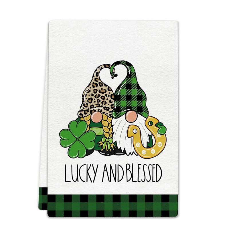 JIT Dropshipping Thanksgiving & Halloween Microfiber Kitchen Towels - Holiday Decorative Dish Towels