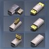 8K  1.4 Adapter Right Angle   Male to Female Vertical Connectors Converter Extender Support 8K@60Hz