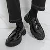 Glossy Fashion Platform Loafers Men's Korean Version Glossy Heightening Leather Shoes British Business Fringed Men's Shoes