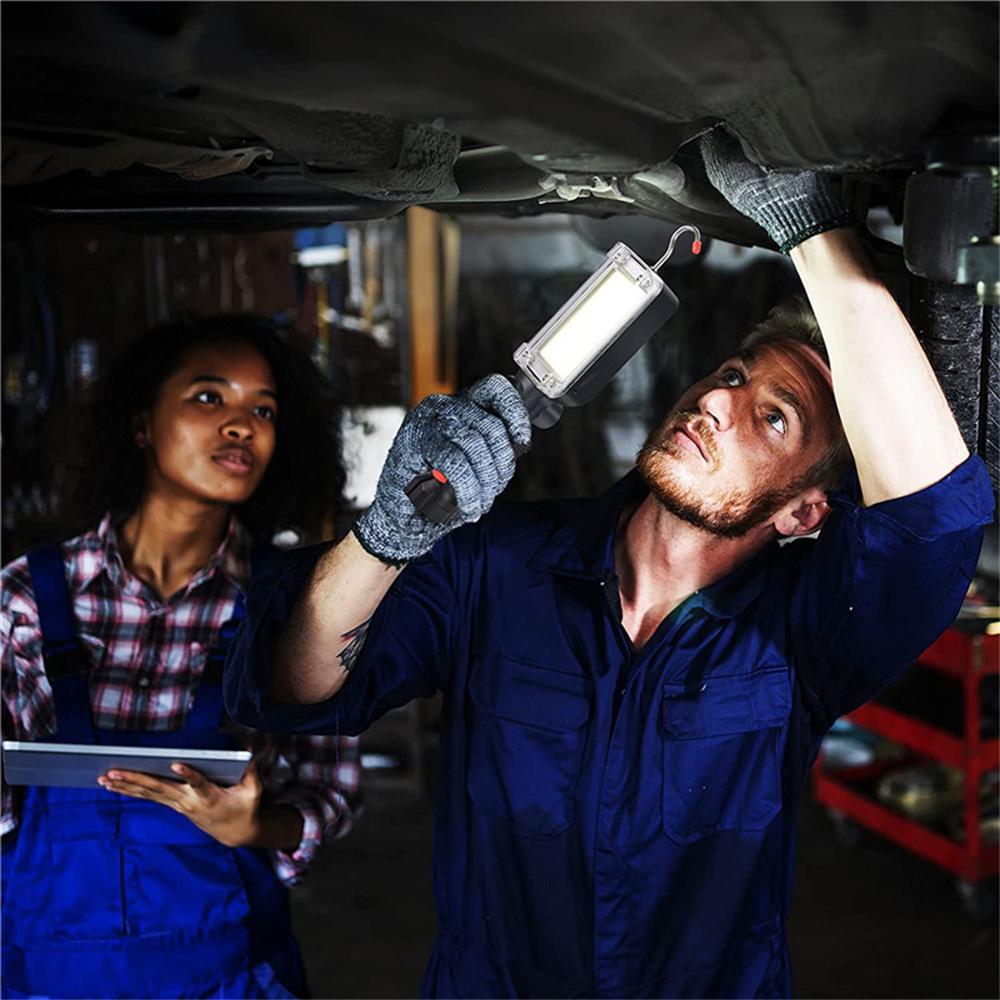 Work Light Portable Lamp Hook Magnet Camping Lamp High Low COB USB Rechargeable 18650 Flashlight Work Waterproof