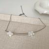Niche High-End Flower Necklace Female Gentle Sweet Cute Fashion Personality Temperament Versatile Neck Chain Collarbone Chain