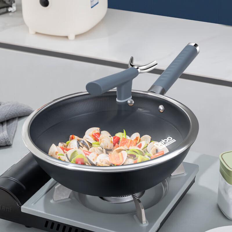 Debo 32cm Coating-Free Titanium Wok