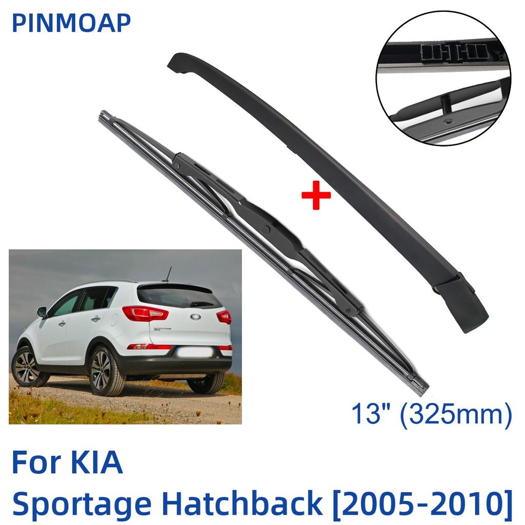 13" 325mm Rear Wiper Blade & Arm Set Kit For KIA Sportage Hatchback 2005-2010 Windshield Windscreen Tailgate Window Rain Brush