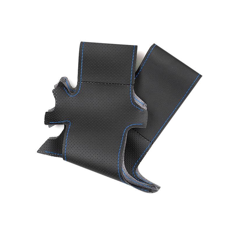 Car Steering Wheel Cover For BMW 3 5 Series E36 E46 E39 X3 E83 X5 E53 Perforated Microfiber Leather Braid W/ Needles & Threads