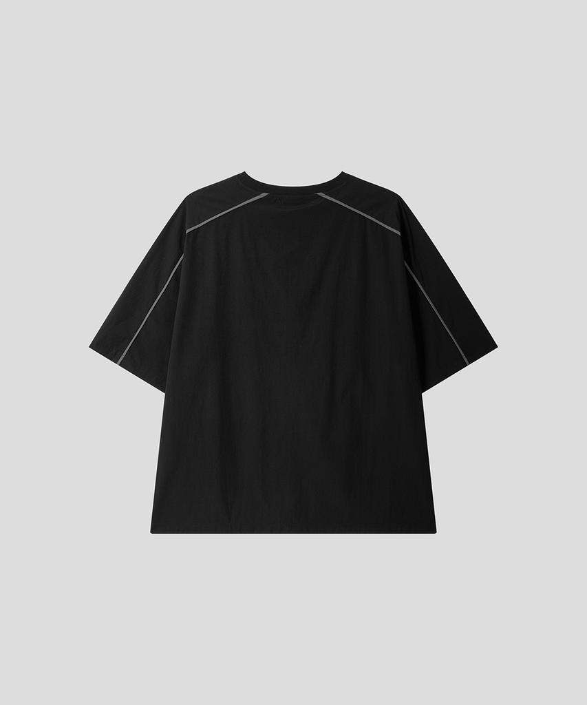 BLACK MOMENT Tech Stitch Oversized T-Shirt [Black]