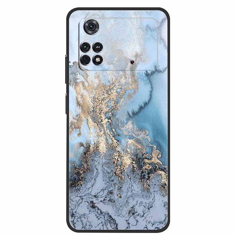 For Poco X4 Pro 5G Case Poco M4 Pro 2022 Marble Silicone TPU Back Cover for Xiaomi Poco M4 Pro 4G Phone Case Poco X4 Pro 5G Capa